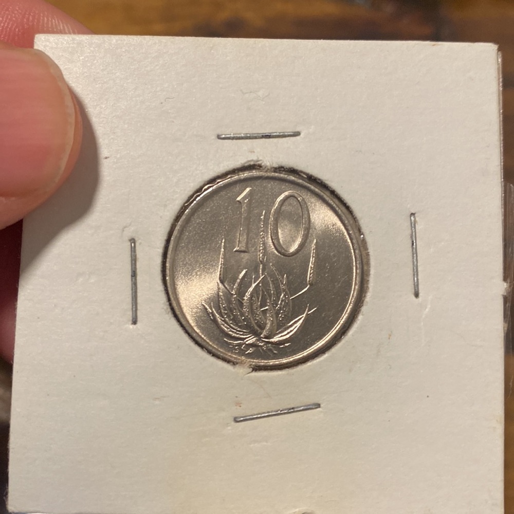 10 cents 1965 South Africa coin - Picture 2 of 2